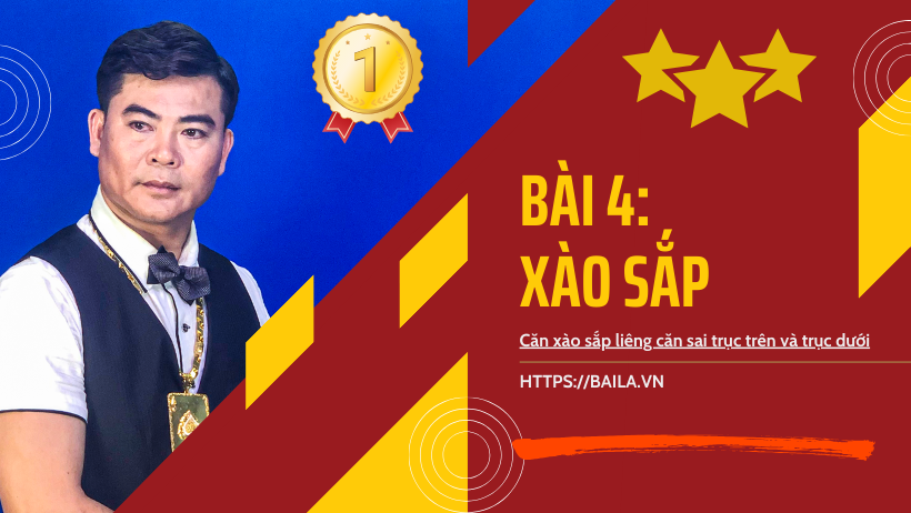 Căn xào sắp liêng căn sai trục trên và trục dưới